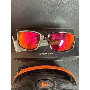 KastKing New Dugan Black Orange Pink Wrap Polarized Mirror Men Women Sunglasses